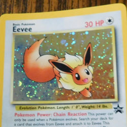 Eevee "Swirl" Holo Pokemon Black Star Promo Card #11 Pokemon League 2001 - Image 3