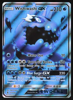 Wishiwashi GX - 133/145 - Full Art Rare - Guardians Rising - Pokemon Card OC - Image 1