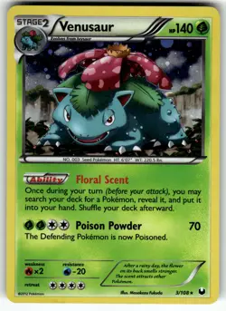 Venusaur 3/108 Dark Explorers LP Pokemon Card TCG - Image 1