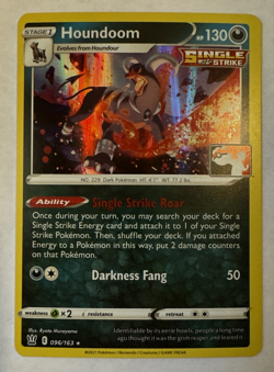 Houndoom 096/163 Stamped Prize Pack Series Card Holo NEAR MINT - Image 1