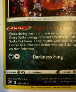 Houndoom 096/163 Stamped Prize Pack Series Card Holo NEAR MINT - Image 5