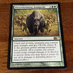 Overwhelming Stampede 189 Core Set 2011 (M11) Regular MTG TCG CARD Lo - Image 1