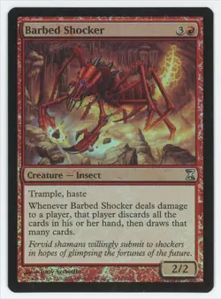MTG Time Spiral Barbed Shocker #144/301 Foil Uncommon - Image 1