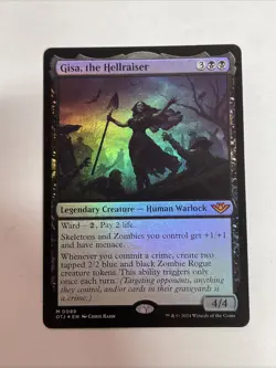 Gisa, the Hellraiser Outlaws of Thunder Junction Foil #89 Mythic - Image 1