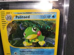CGC 10 GEM MINT Politoed 2003 Skyridge H23 / H32 Holo SWIRL Pokemon Card TCG - Image 2