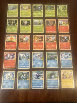 Pokemon TCG McDonald's 25th Anniversary Complete Non-Holo Set | LP/NM - Image 1