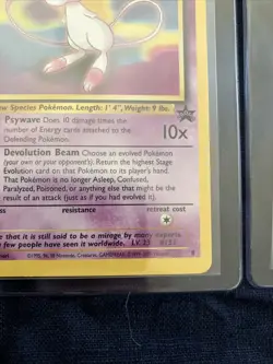 🌈Mew 8 Wotc Promo Regular Lp + WB Insert Card Pokemon TCG - Image 5