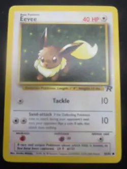 Eevee Unlimited Team Rocket 55/82 - vintage WOTC Pokemon LP - Image 1