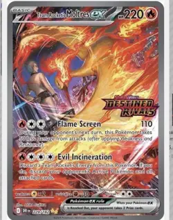 Team Rocket's Moltres Ex [Stamped] #229 Pokemon Destined Rivals - Image 1
