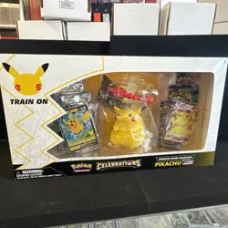 Pokemon Celebrations Premium Figure Collection Pikachu VMAX 25th Anniversary New 820650809408 - Image 1