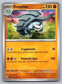 Pokemon TCG SV: Paldean Fates Donphan 049/091 - Image 1
