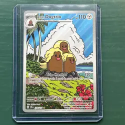 Pokemon TCG Alolan Dugtrio Card 208/191 Surging Sparks Illustration Rare NM - Image 1