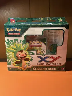Pokemon XY Kalos Starter Deck Chespin | Open Box, Incomplete - Image 1