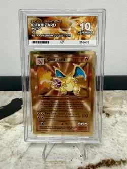 Pokemon TCG Celebrations UPC Charizard 4/102 Metal - ACE 10 - PERFECT SUBGRADES - Image 1