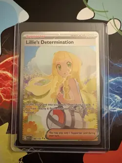 Pokemon TCG Lillie's Determination Full Art Holo Trainer 184/132 Me01 Rare - Image 1