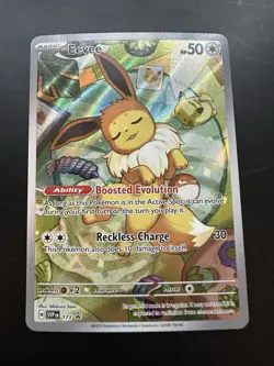 Pokemon Eevee TCG 173 Holo Promo Prismatic Evolutions, NM/M Condition - Image 1