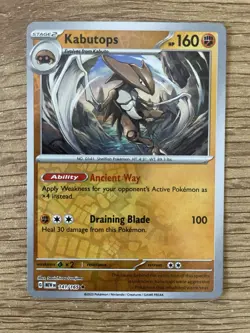 Kabutops 141/165 Reverse Holo | Scarlet Violet 151 | Mint | Pokemon TCG - Image 1