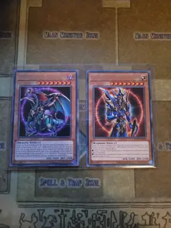 YUGIOH CHAOS EMPEROR DRAGON + BLACK LUSTER SOLDIER TOCH RARE UNLIMITED NM - Image 1