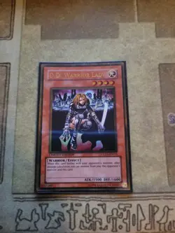 YUGIOH D.D. WARRIOR LADY GLD1-EN015 GOLD LIMITED ED LP - Image 1