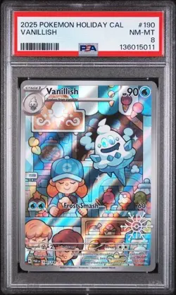 PSA 8 -Vanillish (Holiday Calendar) 190/182 Miscellaneous Cards & Products Holo - Image 1