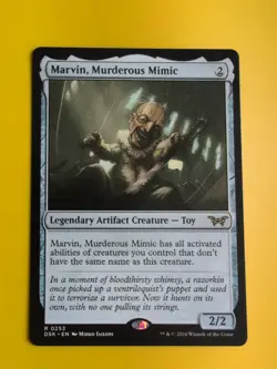 Marvin, Murderous Mimic. DSK Legendary Toy Magic the Gathering Card. - Image 2