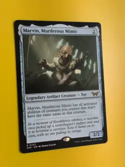 Marvin, Murderous Mimic. DSK Legendary Toy Magic the Gathering Card. - Image 3