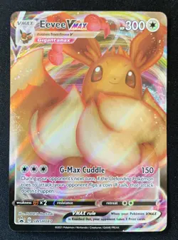 Eevee VMAX SWSH087 Black Star Promo Ultra Rare Holo Pokemon TCG Card NM - Image 1
