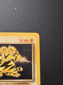 French Electabuzz Base Set Regular Rare Pokemon Card Elektek Unlimited Edition - Image 4
