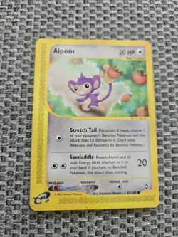 Aipom 67/147 - Non Holo - Aquapolis Pokemon Card - Image 1