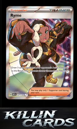 Ryme - 221/197 221/197 Pokemon Ultra Rare SV03: Obsidian Flames Card NM - Image 1