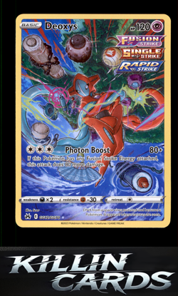 Deoxys GG12/GG70 Pokemon Ultra Rare Crown Zenith: Galarian Gallery Card NM - Image 1