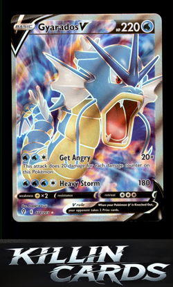 Gyarados V (Full Art) 171/203 Pokemon Ultra Rare SWSH07: Evolving Skies Card NM - Image 1