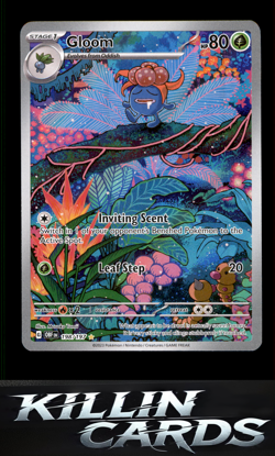 Gloom - 198/197 198/197 Pokemon Illustration Rare SV03: Obsidian Flames Card NM - Image 1