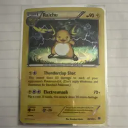 Pokemon Raichu 049/162 XY BREAKthrough Deck Exclusives Cracked Ice Holo Card - Image 1