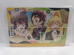 Demon Slayer Wafer Card 23 Tanjiro, Inosuke & Zenitsu - Image 2
