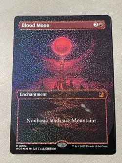 Blood Moon (Anime Borderless) (Confetti Foil) Wilds of Eldraine: Enchanting NM - Image 1
