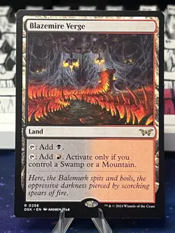 Blazemire Verge Duskmourn House of Horror Regular Rare Land Magic the Gathering - Image 1