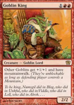 1x Goblin King Moderate Play MTG Magic - Kid Icarus - - Image 1