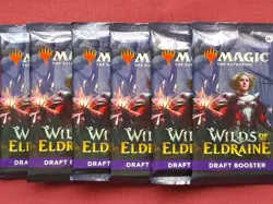 Magic The Gathering 6x WILDS OF ELDRAINE New Sealed DRAFT Booster Packs MTG - Image 1