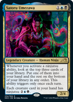 x1 Satoru Umezawa R MTG Kamigawa: Neon Dynasty M/NM, English - Image 1