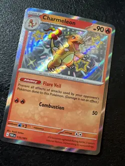 Pokemon Charmeleon - Shiny Rare Holo SV: Paldean Fates 2024 110/091 Mint - Image 1