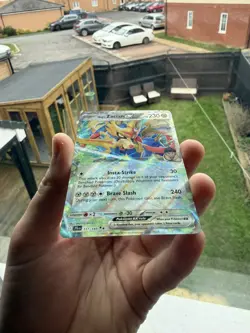 Pokemon TCG Hop's Zacian ex 111/159 Sv09: Journey Together Holo Mint/NM - Image 1