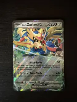 Pokemon TCG Hop's Zacian ex 111/159 Sv09: Journey Together Holo Mint/NM - Image 2