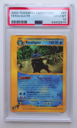 Pokemon Feraligatr Pokemon expedition PSA 10 - Image 1