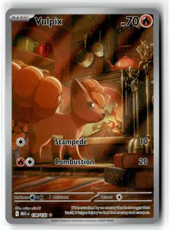Vulpix ⭐ 138/132 Holo Illustration Rare Mega Evolution 2025 Pokemon NM - Image 1