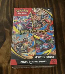 POKEMON TCG MEGA EVOLUTION BOOSTER BUNDLE FACTORY SEALED BOX NEW 6 PACKS C - Image 1