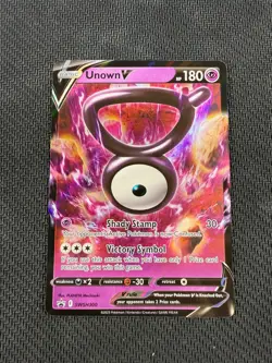 Pokemon Unown V SWSH300 Black Star Promo - Image 1