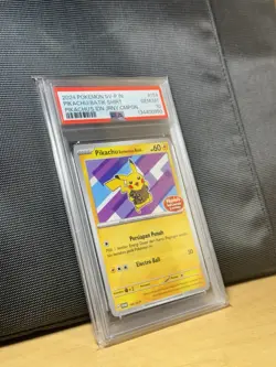2024 Pokemon Indonesia IDN Promo PIKACHU Batik #154/SV-P Journey Stamp PSA 10!! - Image 2
