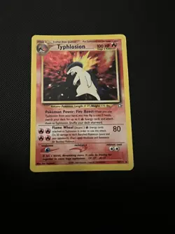 Pokemon TCG Typhlosion Neo Genesis 18/111 Holo Unlimited Holo Rare - Image 1