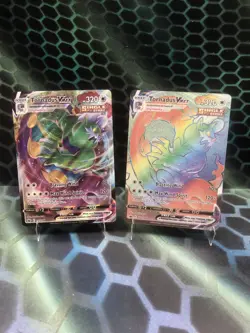 Pokemon Tornadus VMAX 209/198 & 125/197 Chilling Reign Rainbow Secret Rare - Image 1